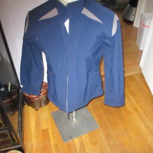 new without tags russell athleti8c woman'navy blue zippers fleece lined jacket M